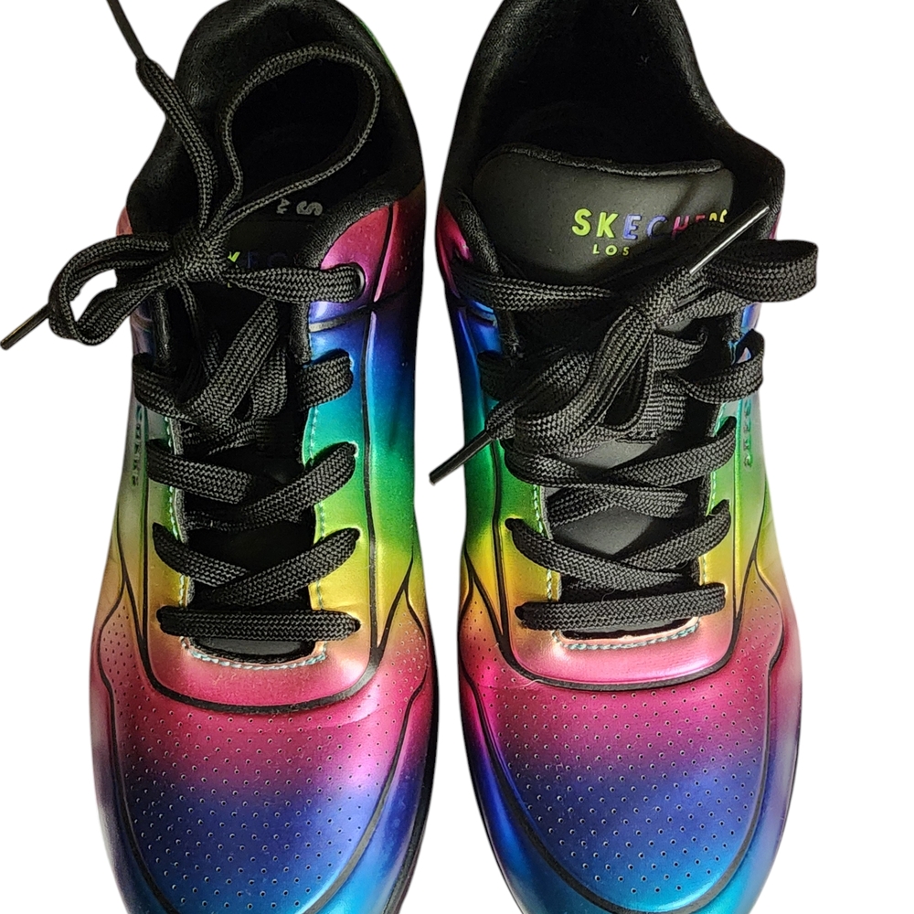 Skechers Uno Cosmic Rainbow Sneakers 9.5 Women's - Picture 2 of 3